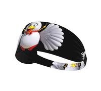 Elastic Sports Headband Hairband JKIEGOQ Parachute Chicken Printed Spandex, Soft, Breathable, Quick-Dry