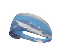 Elastic Sports Headband Hairband JKIEGOQ Snowy Mountains of B Printed Spandex, Soft, Breathable, Quick-Dry