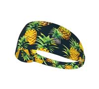 Elastic Sports Headband Hairband LAABBE Be a pineapple Printed Quick Drying, Moisture Wicking