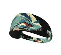 Elastic Sports Headband Hairband LAABBE Guardian of the sea Printed Quick Drying, Moisture Wicking