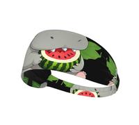 Elastic Sports Headband Hairband LAABBE Hippo eating watermelon Printed Quick Drying, Moisture Wicking