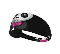 Elastic Sports Headband Hairband MJHKXLJ Hug The Bear with Bow Printing Spandex, Soft, Breathable, Quick-Dry