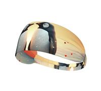 Elastic Sports Headband Hairband MJHKXLJ i Love Penguins Printing Spandex, Soft, Breathable, Quick-Dry