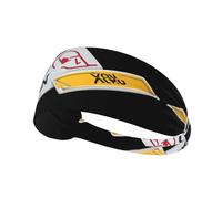 Elastic Sports Headband Hairband MJHKXLJ I Love You on The Warning Sign Printing Spandex, Soft, Breathable, Quick-Dry