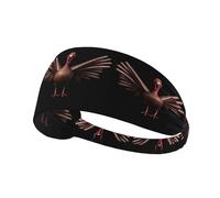 Elastic Sports Headband Hairband MJHKXLJ Leonardo_Vision_XL_Turkey_with_Wings_Spread_3 Printing Spandex, Soft, Breathable, Quick-Dry