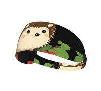 Elastic Sports Headband Hairband MJHKXLJ Little Hedgehog Orchard Printing Spandex, Soft, Breathable, Quick-Dry
