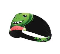 Elastic Sports Headband Hairband MJHKXLJ Little Monster Eating Watermelon Printing Spandex, Soft, Breathable, Quick-Dry