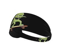 Elastic Sports Headband Hairband MJHKXLJ Little Monster on Skateboard Printing Spandex, Soft, Breathable, Quick-Dry