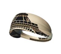 Elastic Sports Headband Hairband MJHKXLJ Vintage Style Eiffel Tower Paris Printing Spandex, Soft, Breathable, Quick-Dry