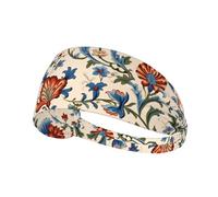 Elastic Sports Headband Hairband WHJSHOP Antique Orientalist Art Stamp Spandex, Soft, Breathable, Quick-Dry