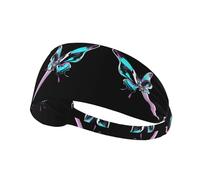 Elastic Sports Headband Hairband WHJSHOP Butterfly Pierced by a Sword Stamp Spandex, Soft, Breathable, Quick-Dry