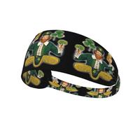 Elastic Sports Headband Hairband WHJSHOP Celebrate St. Patrick's Day Stamp Spandex, Soft, Breathable, Quick-Dry