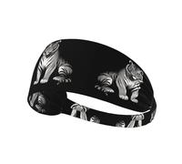 Elastic Sports Headband Hairband WHJSHOP King of The Forest Stamp Spandex, Soft, Breathable, Quick-Dry
