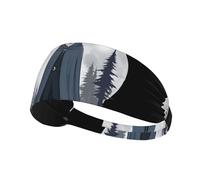 Elastic Sports Headband Hairband WHJSHOP Moon Leader Stamp Spandex, Soft, Breathable, Quick-Dry