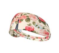 Elastic Sports Headband Hairband WHJSHOP Paris Eiffel Tower Flower Stamp Spandex, Soft, Breathable, Quick-Dry