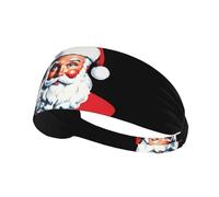 Elastic Sports Headband Hairband WHJSHOP Santa Claus Fulfilling his Wish Stamp Spandex, Soft, Breathable, Quick-Dry