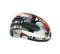 Elastic Sports Headband Hairband WHJSHOP The Four Seasons of Stamp Spandex, Soft, Breathable, Quick-Dry