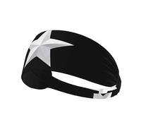 Elastic Sports Headband Hairband WHJSHOP Wisdom Five-Pointed Star Stamp Spandex, Soft, Breathable, Quick-Dry