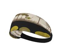 Elastic Sports Headband Hairband XBKGOHA Green grove Printed Soft, Breathable, Quick-Dry
