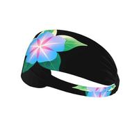 Elastic Sports Headband Hairband XBKGOHA Little star on morning glory Printed Soft, Breathable, Quick-Dry