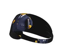 Elastic Sports Headband Hairband XBKGOHA Little yellow duck postman Printed Soft, Breathable, Quick-Dry