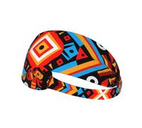 Elastic Sports Headband Hairband YYHHAOFA Abstract nation pattern Printing Soft, Breathable, Quick-Dry