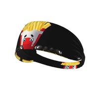 Elastic Sports Headband Hairband YYHHAOFA Ants in French Fries Pattern Athletic Band for Women, Men