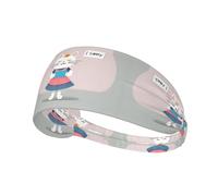 Elastic Sports Headband Hairband YYHHAOFA Cat Holding Sorry Postcard Pattern Athletic Band for Women, Men