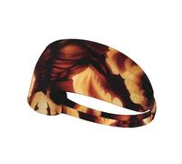 Elastic Sports Headband Hairband YYHHAOFA Demon Printing Soft, Breathable, Quick-Dry