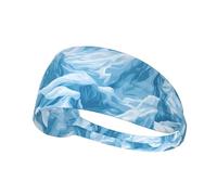 Elastic Sports Headband Hairband YYHHAOFA Depiction of snow-capped mountains Printing Soft, Breathable, Quick-Dry