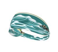 Elastic Sports Headband Hairband YYHHAOFA Fans Sea Tide Printing Soft, Breathable, Quick-Dry