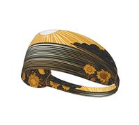 Elastic Sports Headband Hairband YYHHAOFA Goodlooking Hello Sunshine Printing Soft, Breathable, Quick-Dry