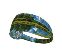 Elastic Sports Headband Hairband YYHHAOFA Grand Teton National Park Pattern Athletic Band for Women, Men