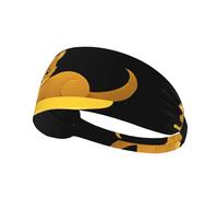 Elastic Sports Headband Hairband YYHHAOFA Little yellow weasel in the cradle Printing Soft, Breathable, Quick-Dry