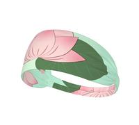 Elastic Sports Headband Hairband YYHHAOFA Lotus flowers waiting to bloom Printing Soft, Breathable, Quick-Dry