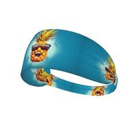 Elastic Sports Headband Hairband YYHHAOFA psych pineapple quote Printing Soft, Breathable, Quick-Dry