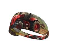 Elastic Sports Headband Hairband YYHHAOFA Tractor Farm Pattern Athletic Band for Women, Men