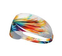 Elastic Sports Headband Hairband YYHWHJDE Abstract Phoenix Pattern Spandex, Soft, Breathable, Quick-Dry