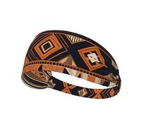 Elastic Sports Headband Hairband YYHWHJDE African National Patterns Pattern Quick Drying, Moisture Wicking