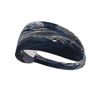 Elastic Sports Headband Hairband YYHWHJDE Aircraft Carrier Pattern Quick Drying, Moisture Wicking