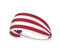 Elastic Sports Headband Hairband YYHWHJDE American flag Picture Soft, Breathable, Quick-Dry