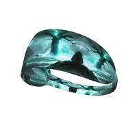 Elastic Sports Headband Hairband YYHWHJDE Ancient Tree in The Storm Pattern Spandex, Soft, Breathable, Quick-Dry