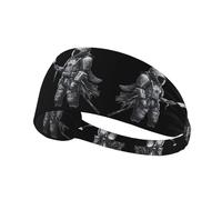 Elastic Sports Headband Hairband YYHWHJDE Astronaut's Armor Pattern Spandex, Soft, Breathable, Quick-Dry