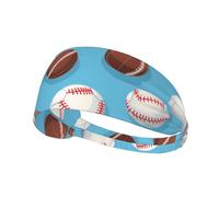 Elastic Sports Headband Hairband YYHWHJDE baseball basketball football hockey Pattern Soft, Breathable, Quick-Dry