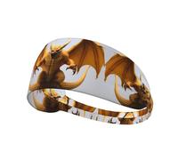 Elastic Sports Headband Hairband YYHWHJDE Bat Tusk Monster Pattern Spandex, Soft, Breathable, Quick-Dry