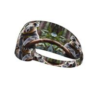 Elastic Sports Headband Hairband YYHWHJDE Bear Koala Pattern Soft, Breathable, Quick-Dry