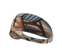 Elastic Sports Headband Hairband YYHWHJDE beautiful blue sky and sea Picture Soft, Breathable, Quick-Dry