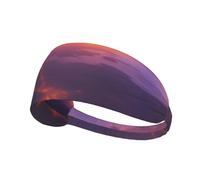 Elastic Sports Headband Hairband YYHWHJDE Beautiful Over The City Pattern Spandex, Soft, Breathable, Quick-Dry