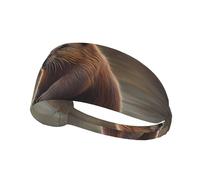 Elastic Sports Headband Hairband YYHWHJDE beaver working Pattern Quick Drying, Moisture Wicking