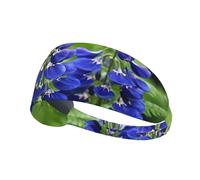 Elastic Sports Headband Hairband YYHWHJDE Bell Orchid Flower Picture Quick Drying, Moisture Wicking